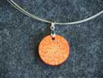 Anhänger Orange mit Muster